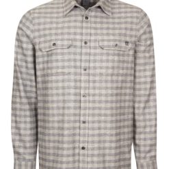 Budget ???? Bekleidung Elkline Flanellhemd Woodfellows In Grey - Darkblue Günstig Kaufen ????