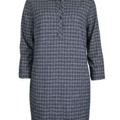 Bestes Angebot ???? Bekleidung Elkline Flanellkleid International In Blue - Grey Günstig Kaufen ????