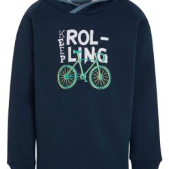 Neu ✔️ Bekleidung Elkline Hoodie "Keep It" In Dunkelblau Günstig Kaufen ????