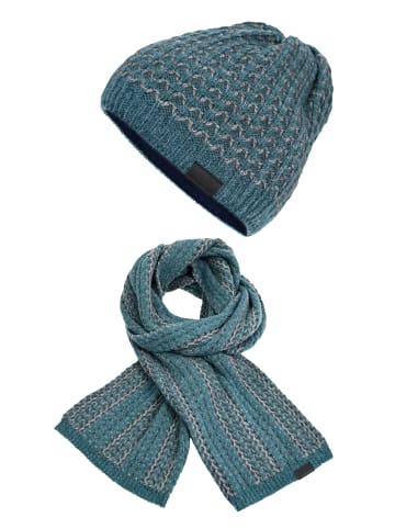 Elkline Mütze Flockig mit Schal Locker in petrol - greymelange günstig kaufen Top 10 ???? Outdoor & Sport Elkline Mütze Flockig Mit Schal Locker In Petrol - Greymelange Günstig Kaufen ???? -elkline-shop elkline mutze flockig mit schal locker in petrol greymelange