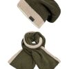 Neu ❤️ Outdoor & Sport Elkline Set: Strickschal Wrapped Mit Beanie Hat Up In Olive - Lightsand Günstig Kaufen ???? -elkline-shop elkline set strickschal wrapped mit beanie hat up in olive lightsand