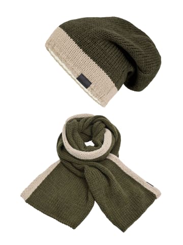 Elkline Set: Strickschal Wrapped mit Beanie Hat Up in olive - lightsand günstig kaufen Neu ❤️ Outdoor & Sport Elkline Set: Strickschal Wrapped Mit Beanie Hat Up In Olive - Lightsand Günstig Kaufen ???? -elkline-shop elkline set strickschal wrapped mit beanie hat up in olive lightsand