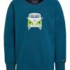 Budget ✔️ Bekleidung Elkline Sweatshirt Bullibus In Blue Coral Günstig Kaufen ???? -elkline-shop elkline sweatshirt bullibus in blue coral