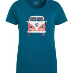Aktion ???? Bekleidung Elkline T-Shirt Kult VW T1 In Blue Coral Günstig Kaufen ✔️