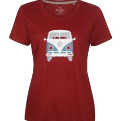 Aktion ???? Bekleidung Elkline T-Shirt Kult VW T1 In Syrahred Günstig Kaufen ✨
