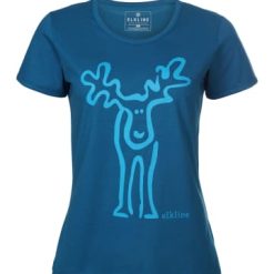 Coupon ???? Bekleidung Elkline T-Shirt Rudolfine In Blue Coral - Reefwater Günstig Kaufen ????
