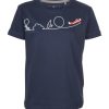 Schlussverkauf ???? Bekleidung Elkline T-Shirt Viel Erlebt In Darkblue Günstig Kaufen ???? -elkline-shop elkline t shirt viel erlebt in darkblue